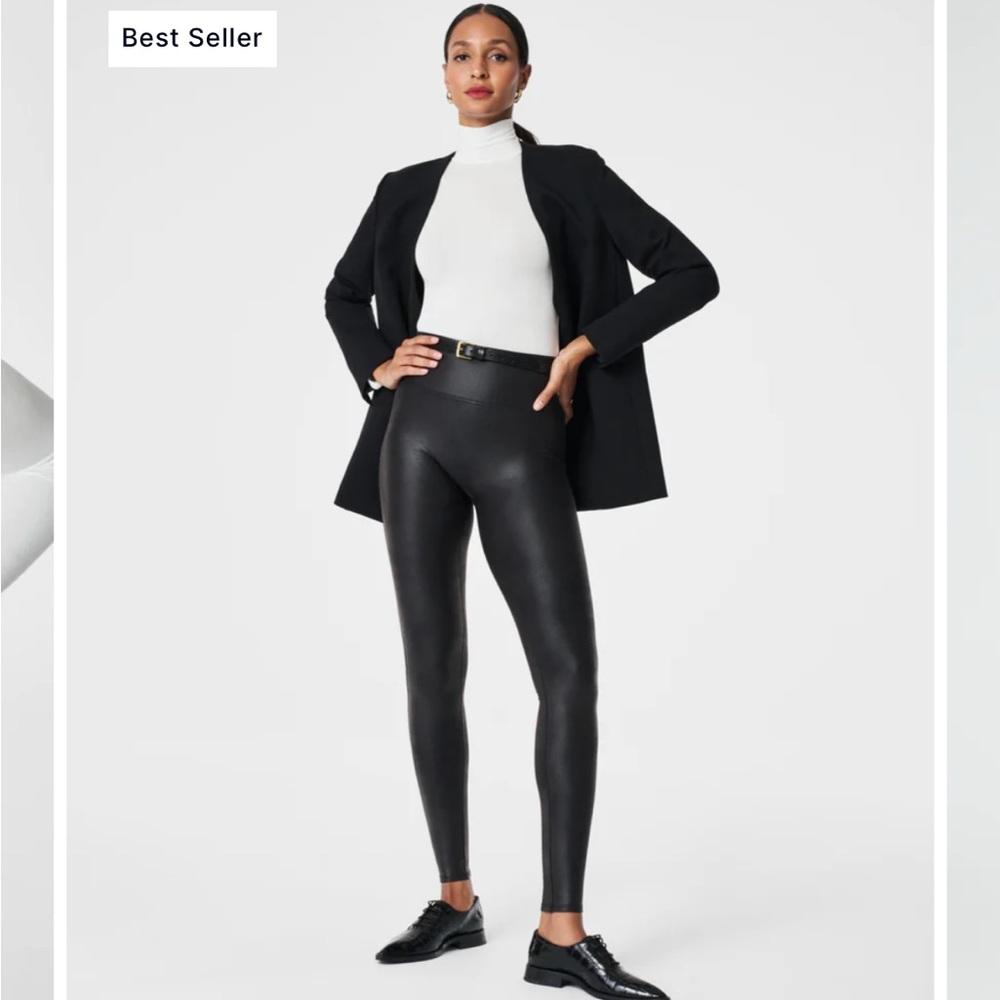 Spanx faux leather leggings